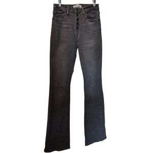 KanCan Women's High Rise Boot Cut Jeans - Faded Black/Dark Gray- Size 26
